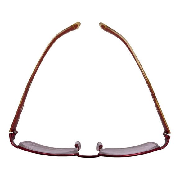 PEOPLE Half Rim Glasses with Red to Black Ombré Flames on the Arms FRAMES ONLY - Picture 2 of 13